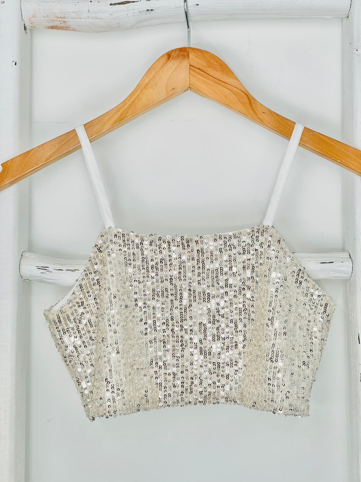 Sequin Crop Top