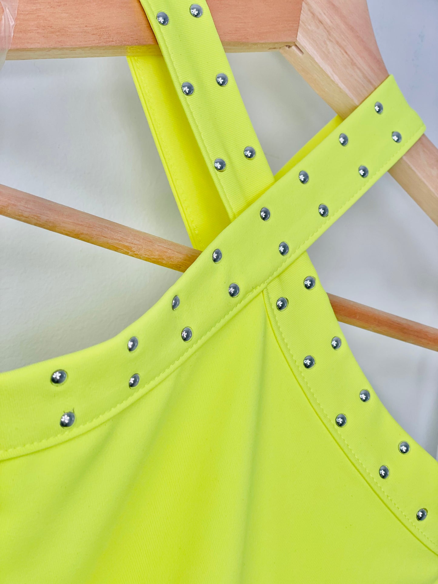 Neon Yellow Studded Top