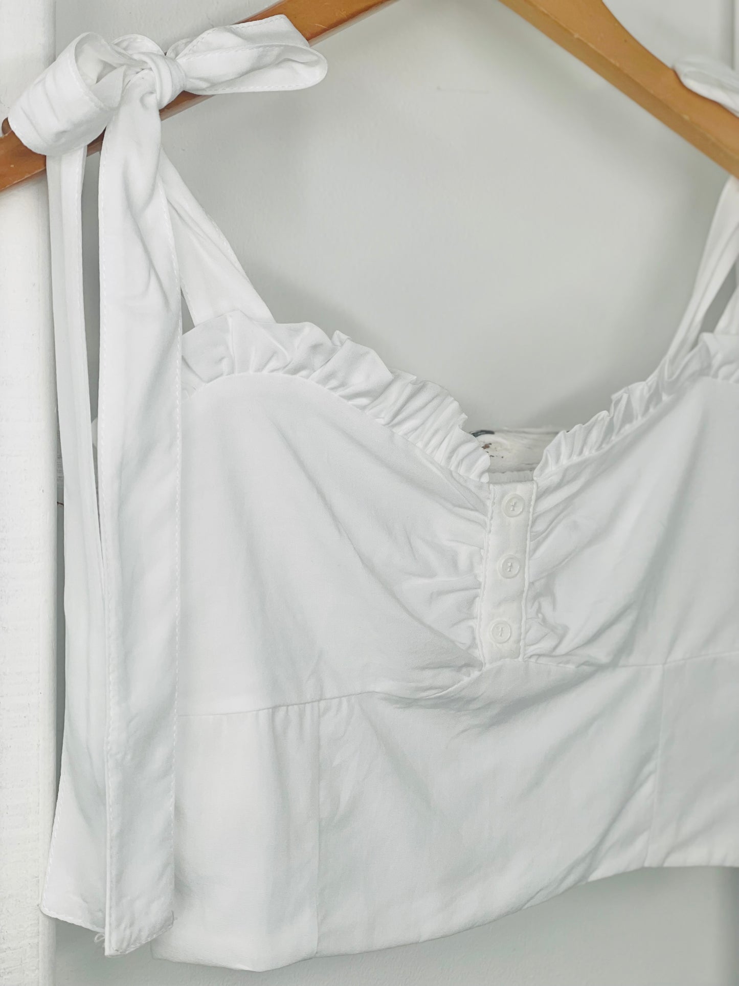 Mason White Corset Top