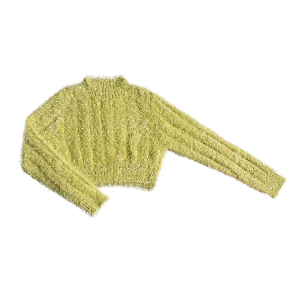 Lemon Fuzzy Knit Sweater