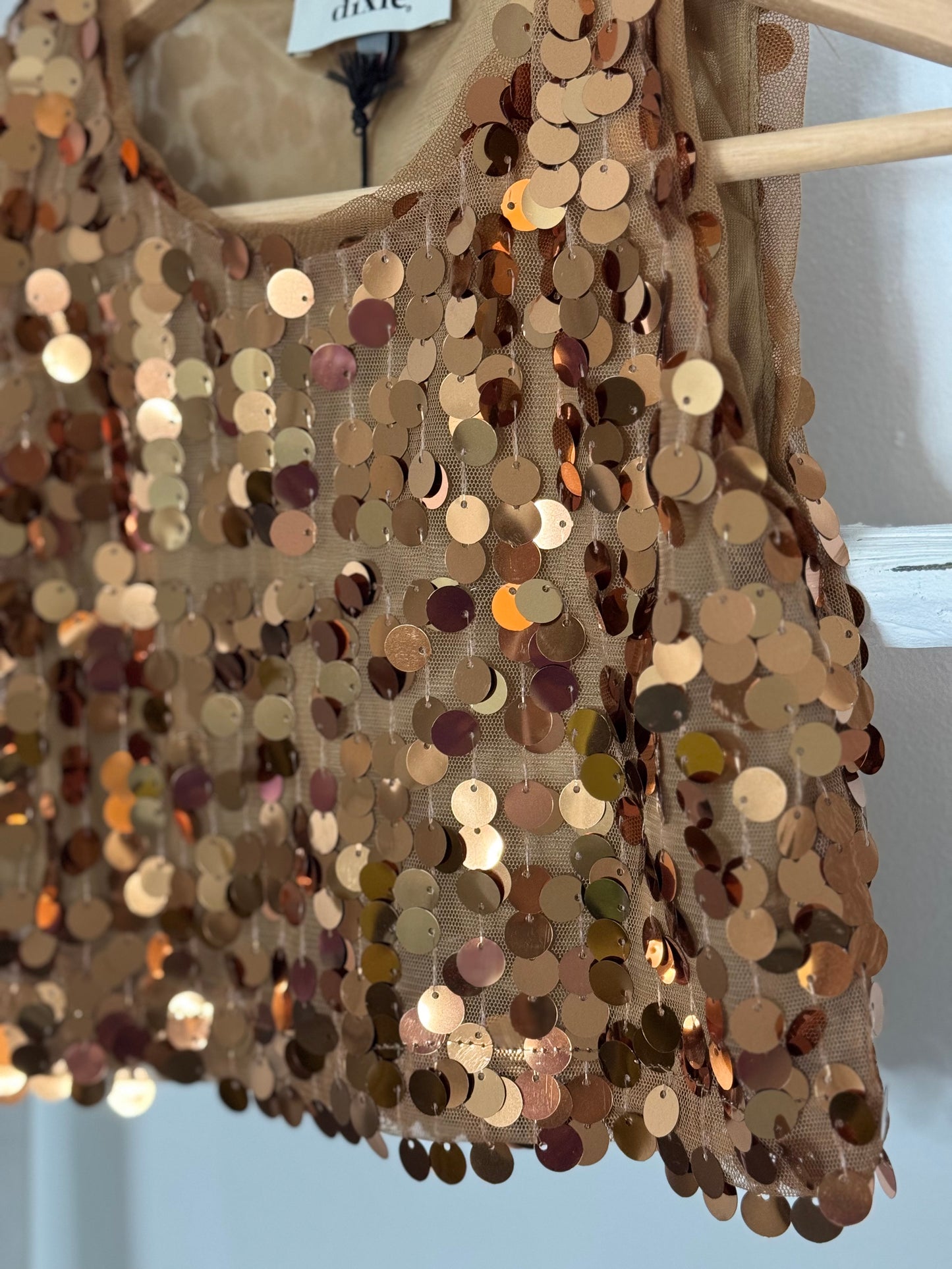 Bronze Sequin Top
