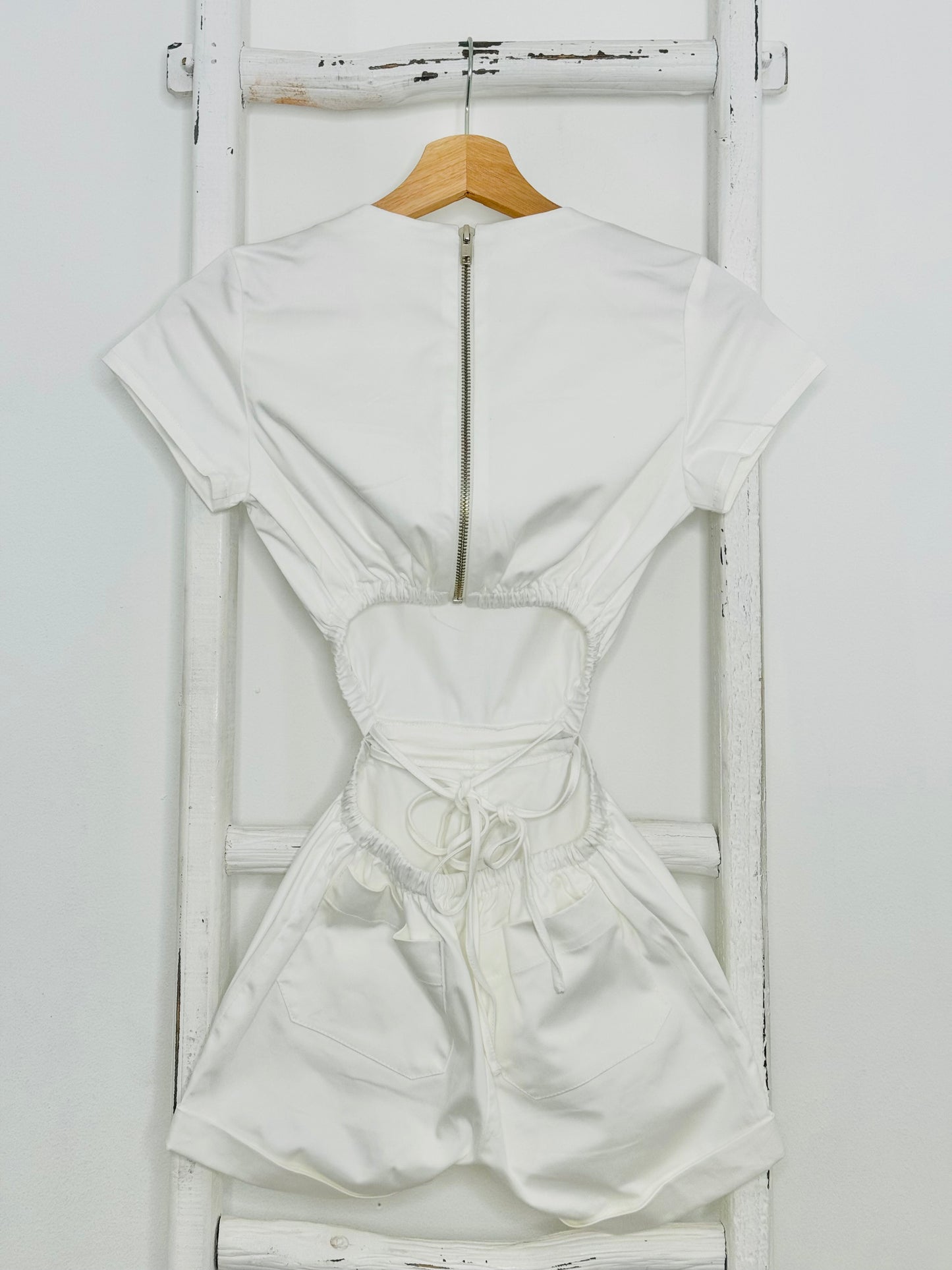 Maria White Romper