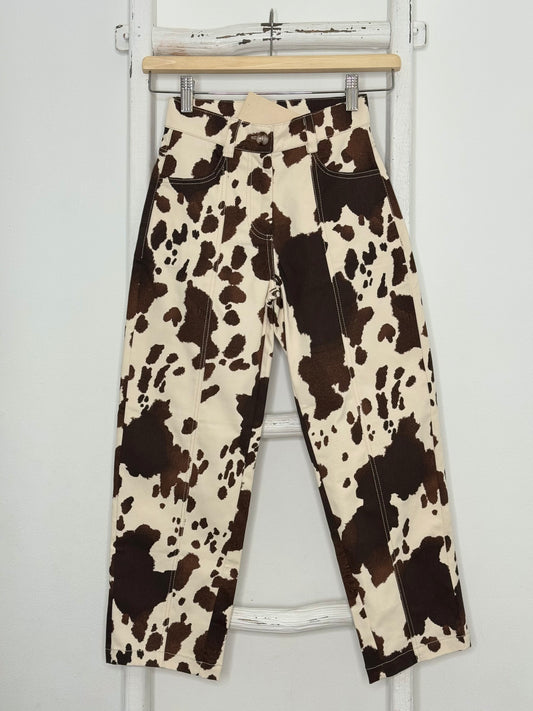 Barrel Cow Print Pants