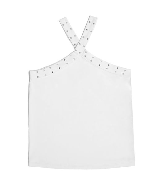 Studded Crossover Top