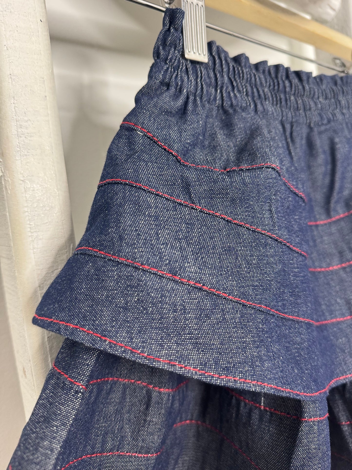 Cory Tube Top & Denim Skirt