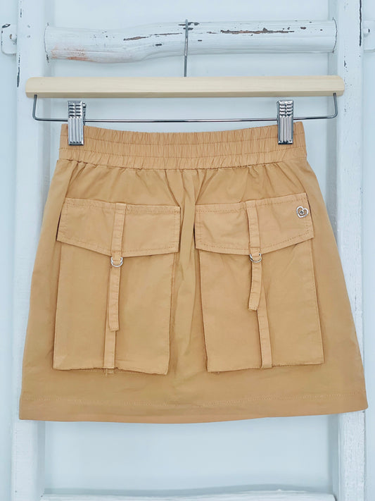 Camel Cargo Skirt