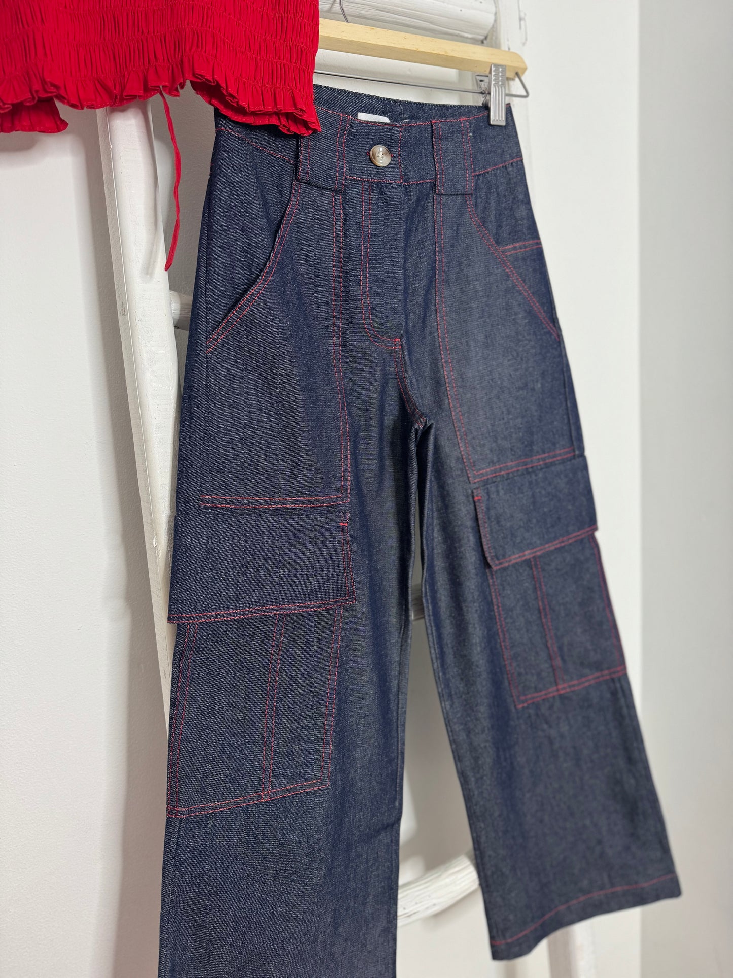 Gise Ruched Top & Cargo Pants