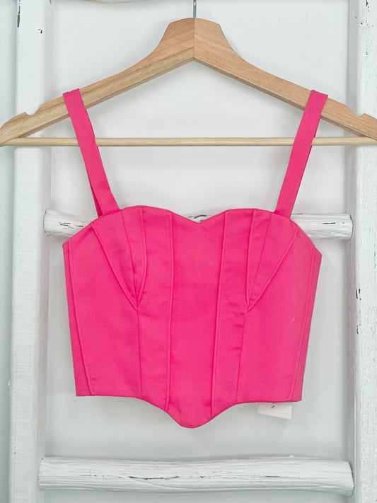 Ines Pink Crop Top