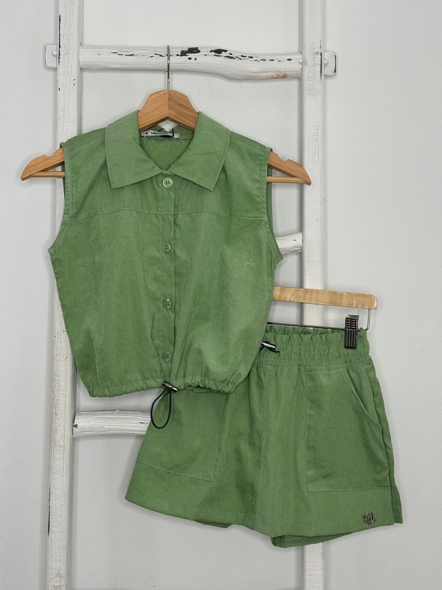Olive Green Short Set
