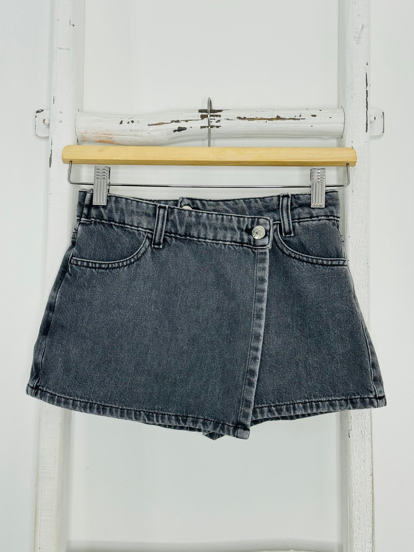 Grey Denim Skort