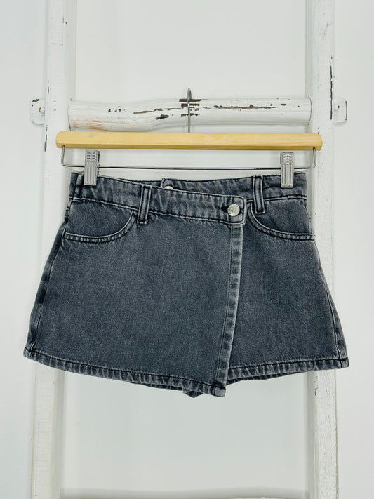 Grey Denim Skort