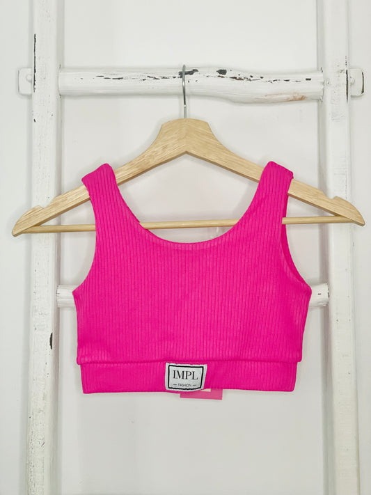 Basic Pink Crop Tank