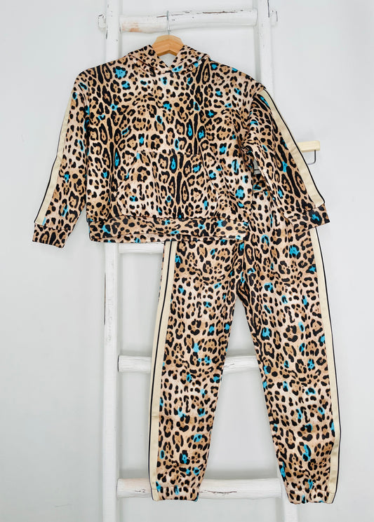 Animal Print Jogger Set