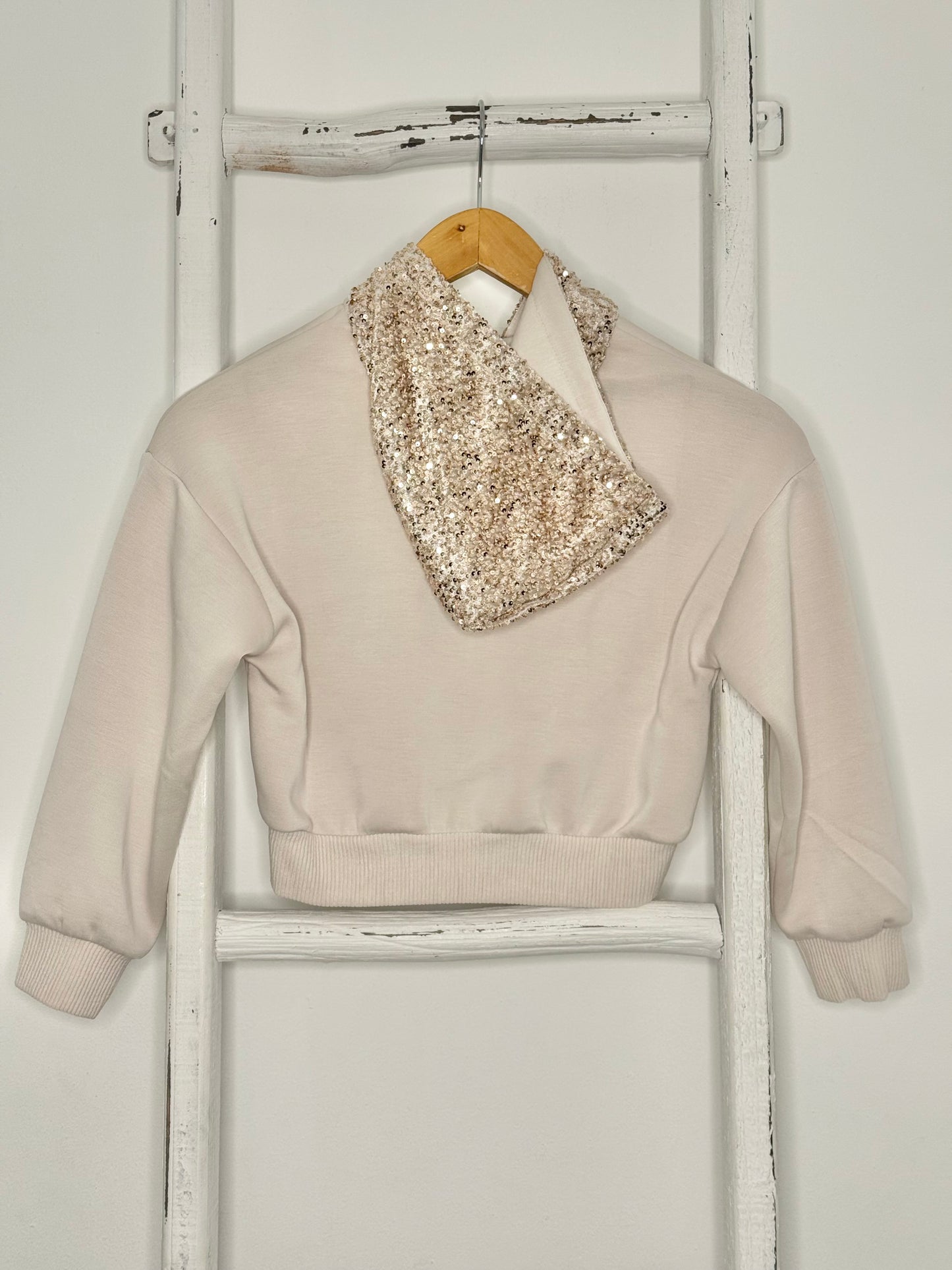 Liza Beige Sequin Set