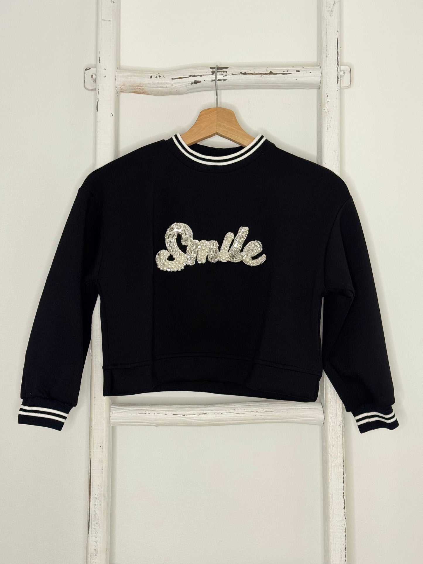 Black Smile Sweater