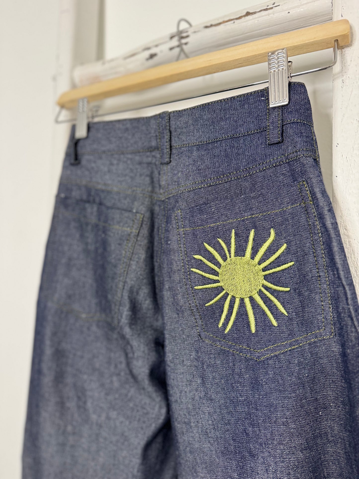 Sun Patched Barrel Pants