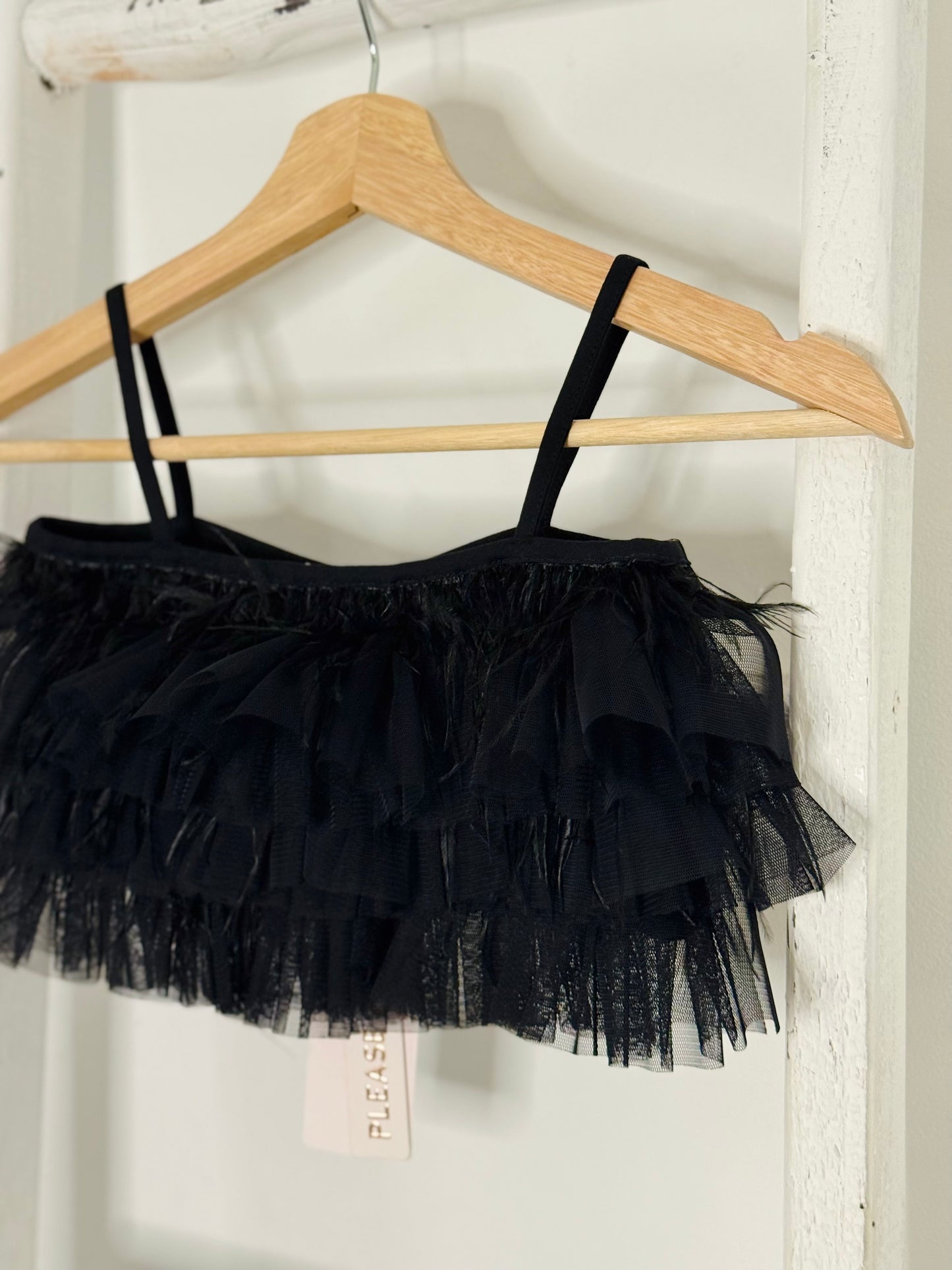 Black Feather Top