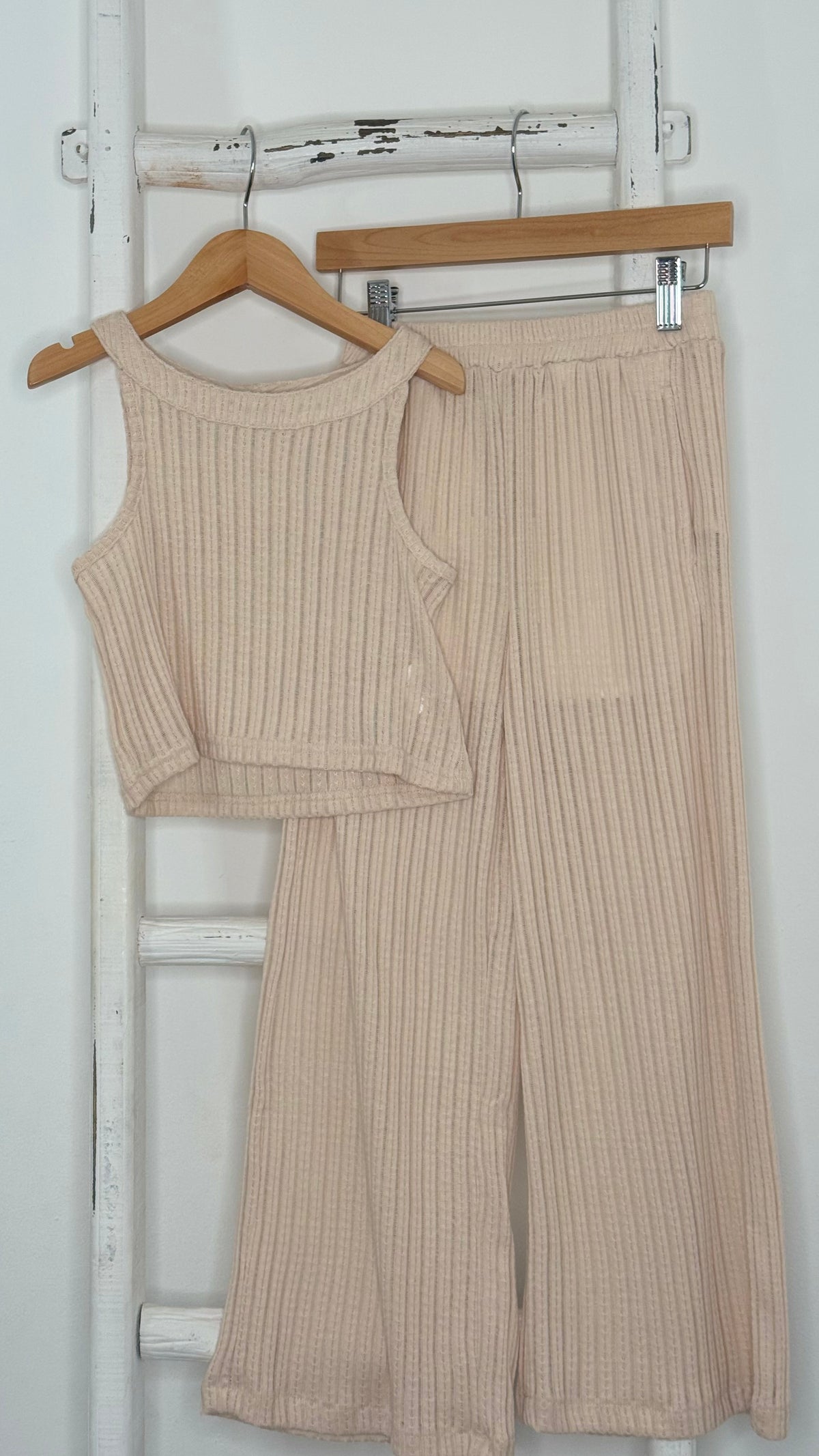 Cream Knit Set