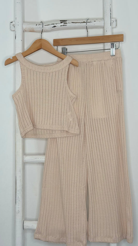 Cream Knit Set